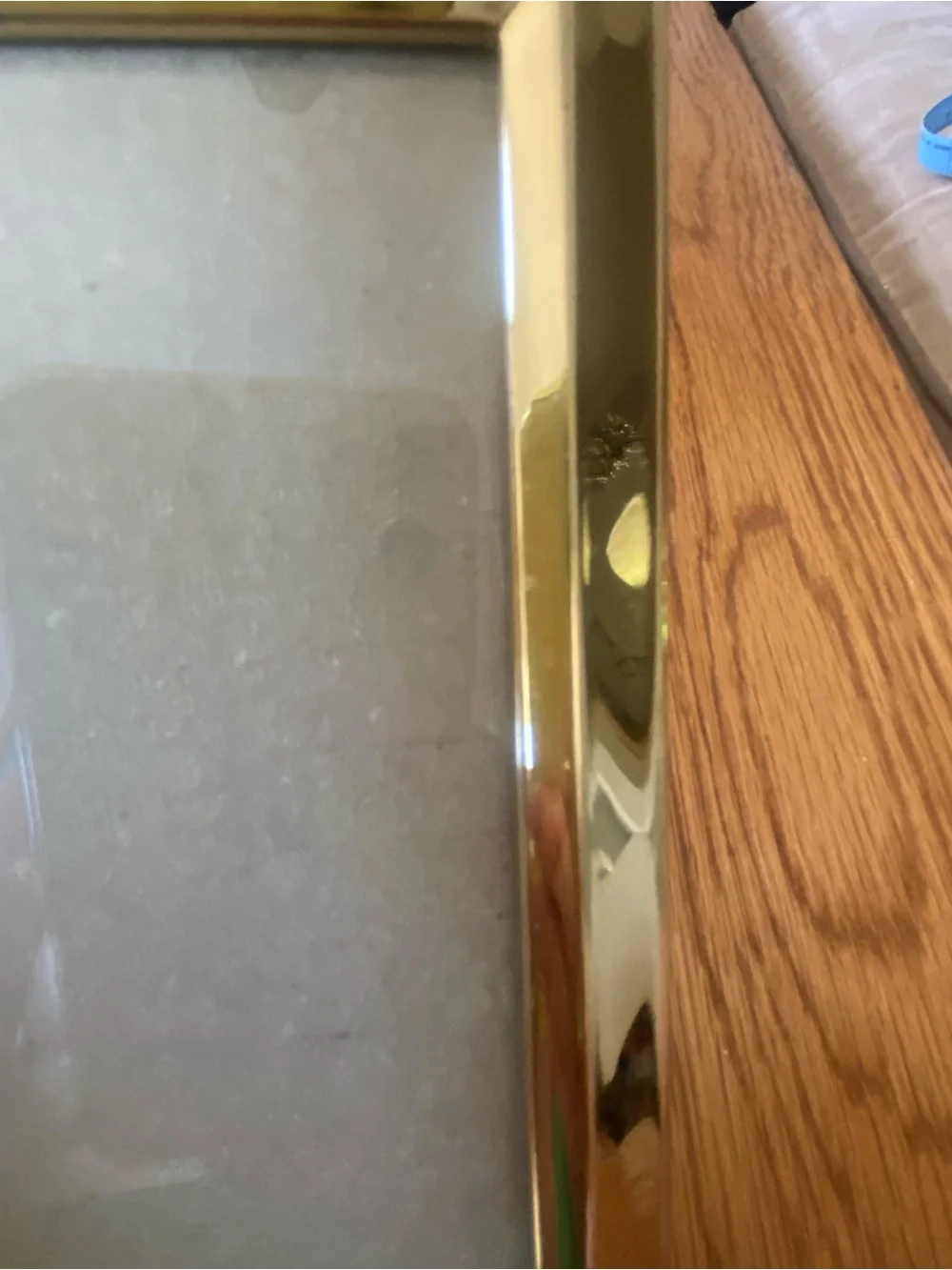 Vintage Brass Double Hinged Picture Frame - 4x6 inch pictures